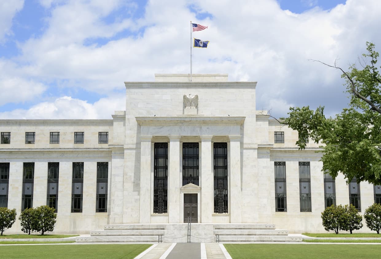 The Federal Reserve in Washington, DC in the United States